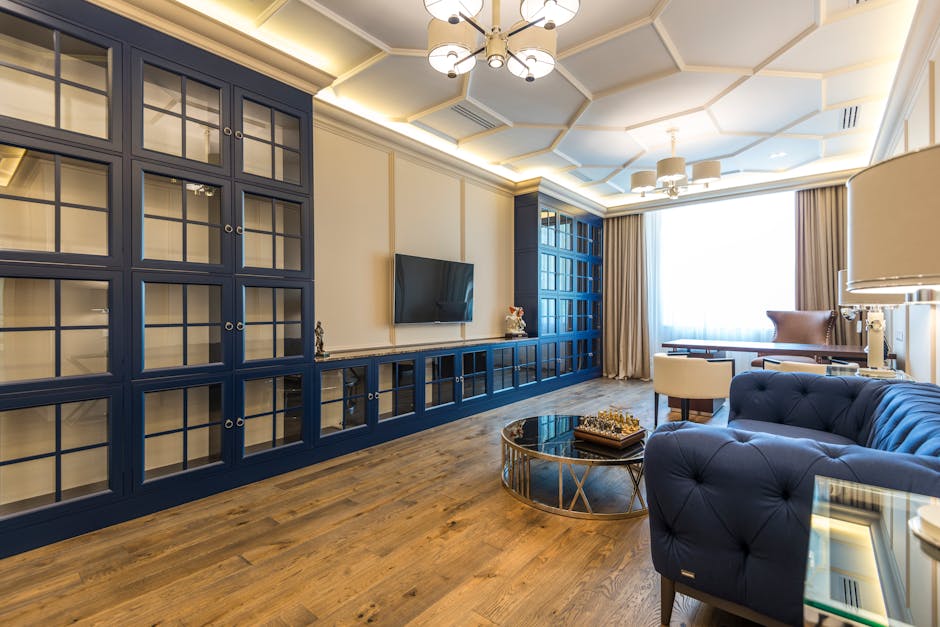 Spacious and elegant apartment with modern design and luxurious decor elements